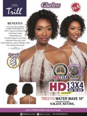 Mane Concept 100% Unprocessed Human Hair Trill 13x4 HD Glueless Lace Wig - TRE2110 WATER WAVE 10"