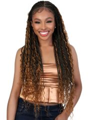 Motown Tress HD Invisible Whole Hand-Tied Braided Lace Wig - WLB.FLBOHO