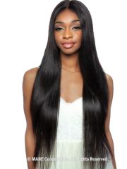 Mane Concept Trill 100% Unprocessed Human Hair HD Lace Front Wig - TR209 11A TORATE PART  STRAIGHT 32"