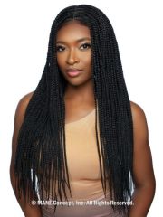 Mane Concept HD Inspire Braid Lace Wig - RCHB213- WHOLE LACE DIAMOND CORNROW BOX BRAID 28"