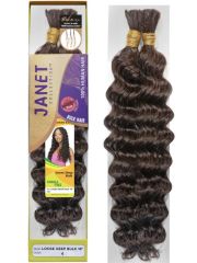 Janet Collection 100% Human Hair LOOSE NEW DEEP Bulk 18"