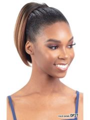 Model Model Miss Divine Human Hair Blend MasterMix Drawstring Ponytail- YAKY FLIP IN