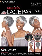 Motown Tress Silver Gray Hair Glueless HD Lace Wig - SVLP.MOMI