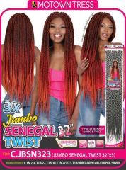 Motown Tress 3X JUMBO SENEGAL TWIST 32"  Crochet Braid- C.JBSN323