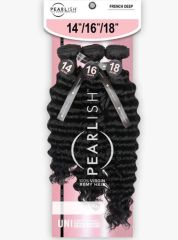 Sensationnel Pearlish Multi Pack 15A 100% Human Hair Weaves- FRENCH DEEP