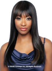 Mane Concept Trill 11A 100% Unprocessed Human Hair Full Wig - TRM117 STRAIGHT FULL BANG 22"