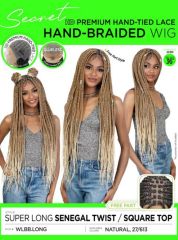 Motown Tress Secret HD Premium Hand-Tied Lace Hand Braided Wig- WLBB.LONG