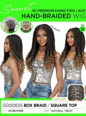 Motown Tress Secret HD Premium Hand-Tied Lace Hand Braided Wig- WLBB.MORE