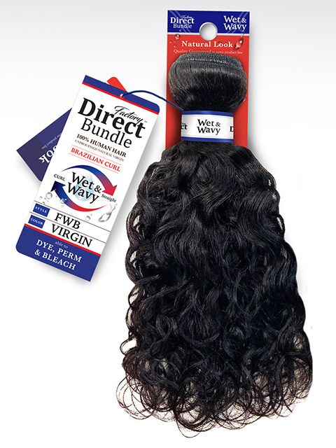 Harlem 125 Human Hair Factory Direct Bundle Wet & Wavy BRAZILIAN CURL Weave